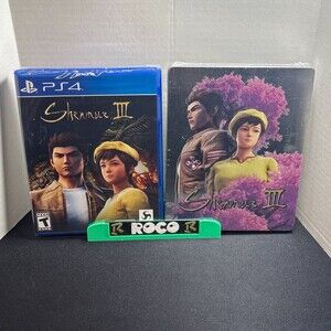 Shenmue III 3 & Steelbook PS4 Edition (Sony PlayStation 4, 2019) SEALED